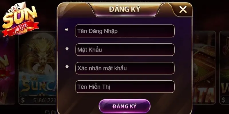 Hoàn tất đăng ký Sunwin qua ba bước 